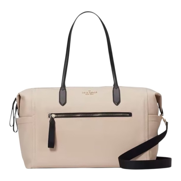 Kate Spade Chelsea Nylon Weekender, Warm Beige - Picture 1 of 4